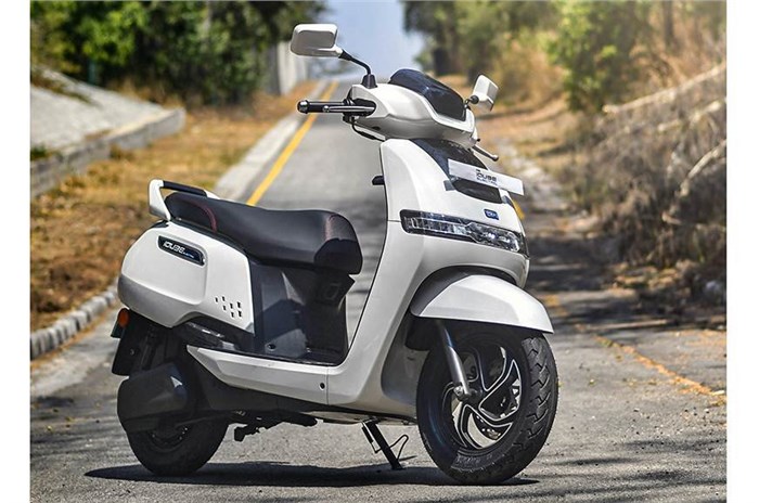 TVS iQube electric scooter AAA.